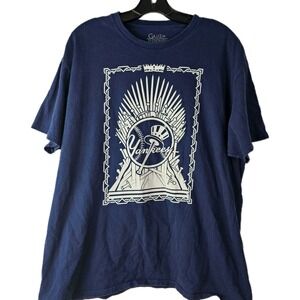 New York Yankees HBO Game Of Thrones Blue Graphic T Shirt Men's‎ Size XL Tee SS